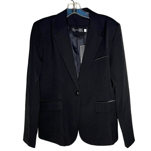 YUNCLOS BLAZER Black Size M - Picture 1 of 5